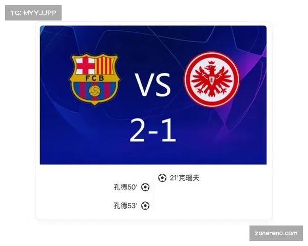 巴萨2-1逆转法兰克福 孔德头球梅开二度